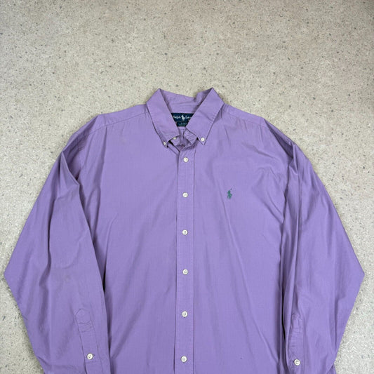 Ralph Lauren Shirt Blake Large Purple