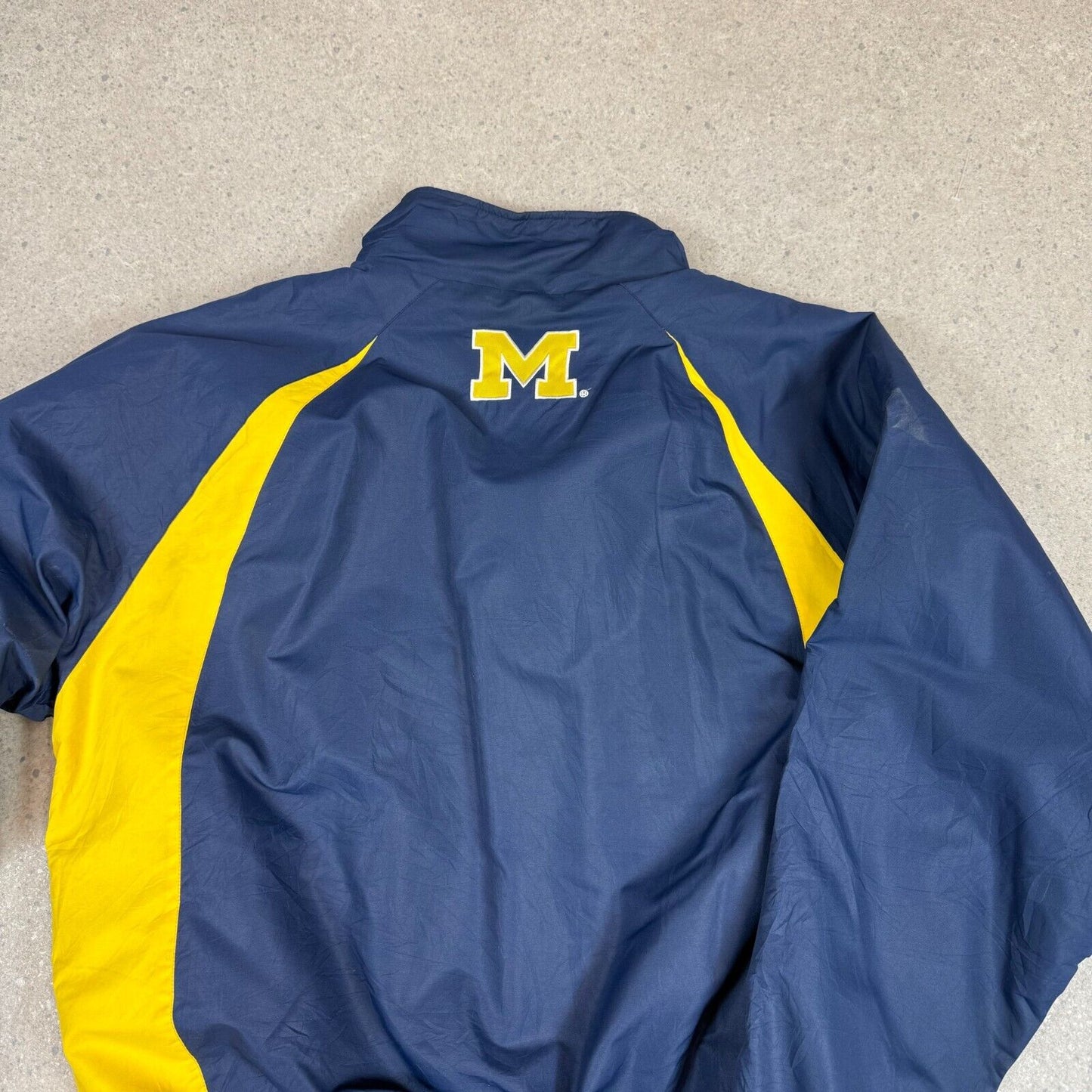 Michigan USA College Jacket 2XL Navy Yellow Waterproof