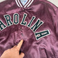 Carolina Swingster Bomber Jacket XL Burgundy Made in USA 90s Retro Satin