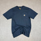 Carhartt T Shirt Small Grey Heavyweight Pocket Logo