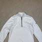 Nike 1/4 Zip Jumper Fleece Small White Colourway Embroidered Swoosh Logo