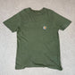 Carhartt T Shirt Small Pocket Logo Green Colourway