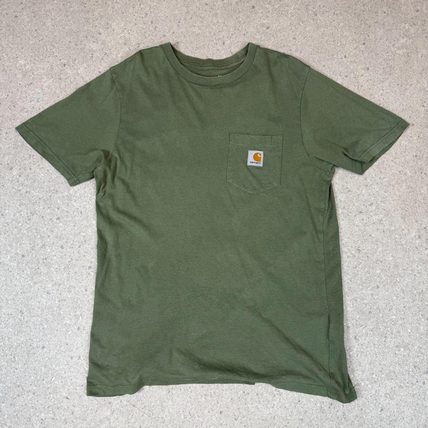 Carhartt T Shirt Small Pocket Logo Green Colourway