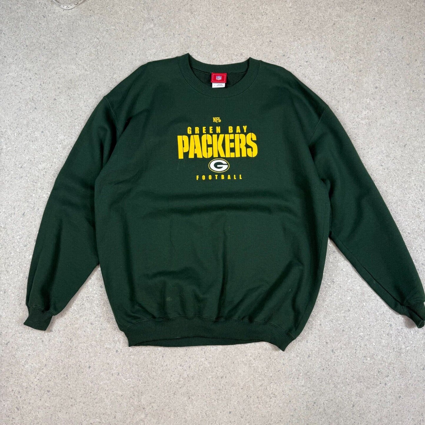 Green Bay Packers Football NFL Sweater Large Heavy Weight Sweatshirt