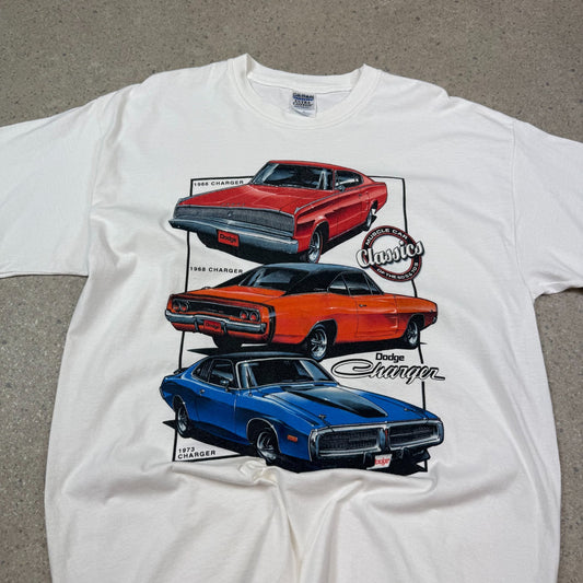 Vintage American Muscle Car T Shirt XL Dodge Boxy Fit 90s
