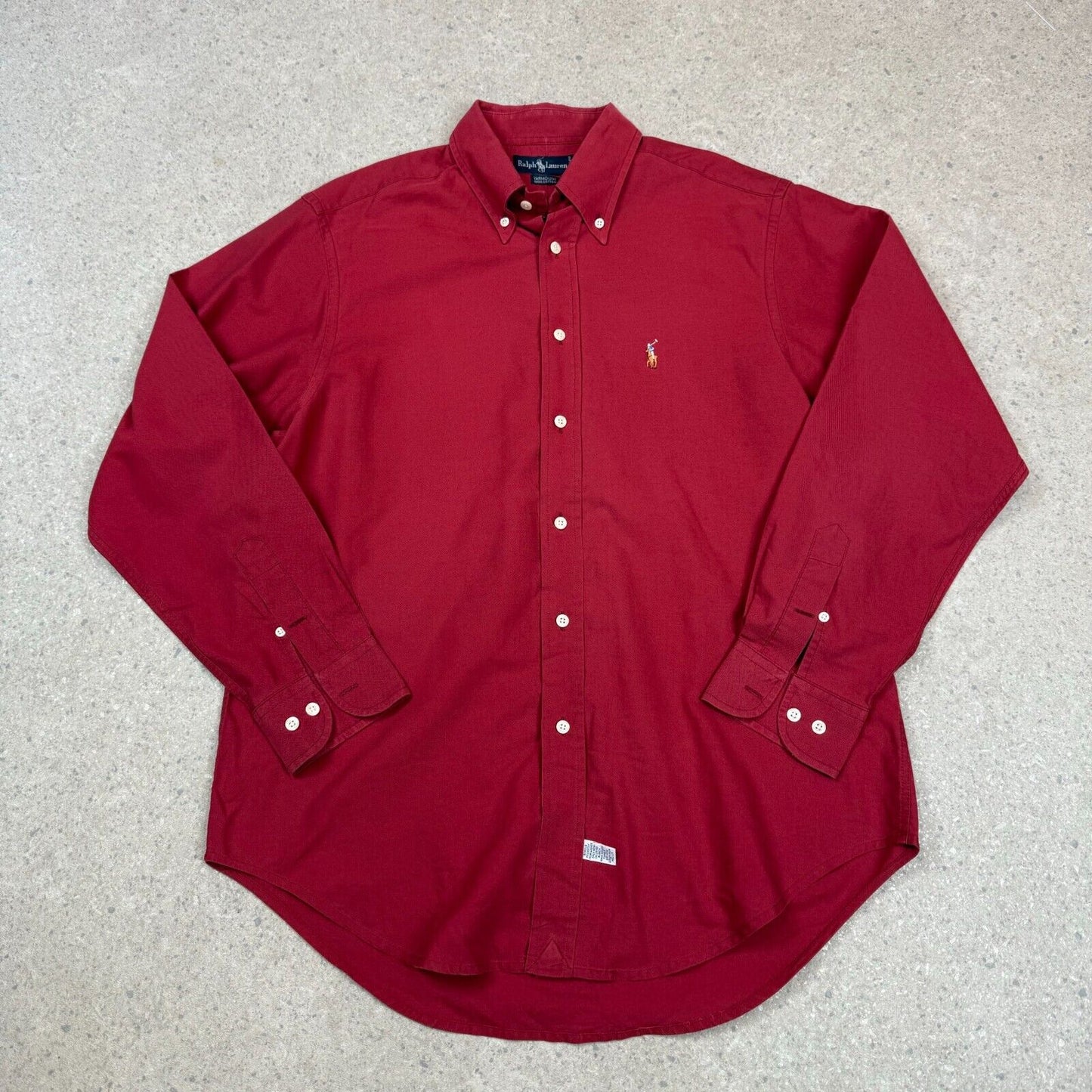 Ralph Lauren Shirt Burgundy Large 16.5” Neck