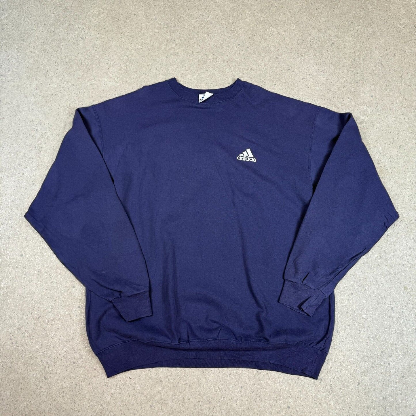 Vintage 90s Adidas Sweatshirt XXL Navy