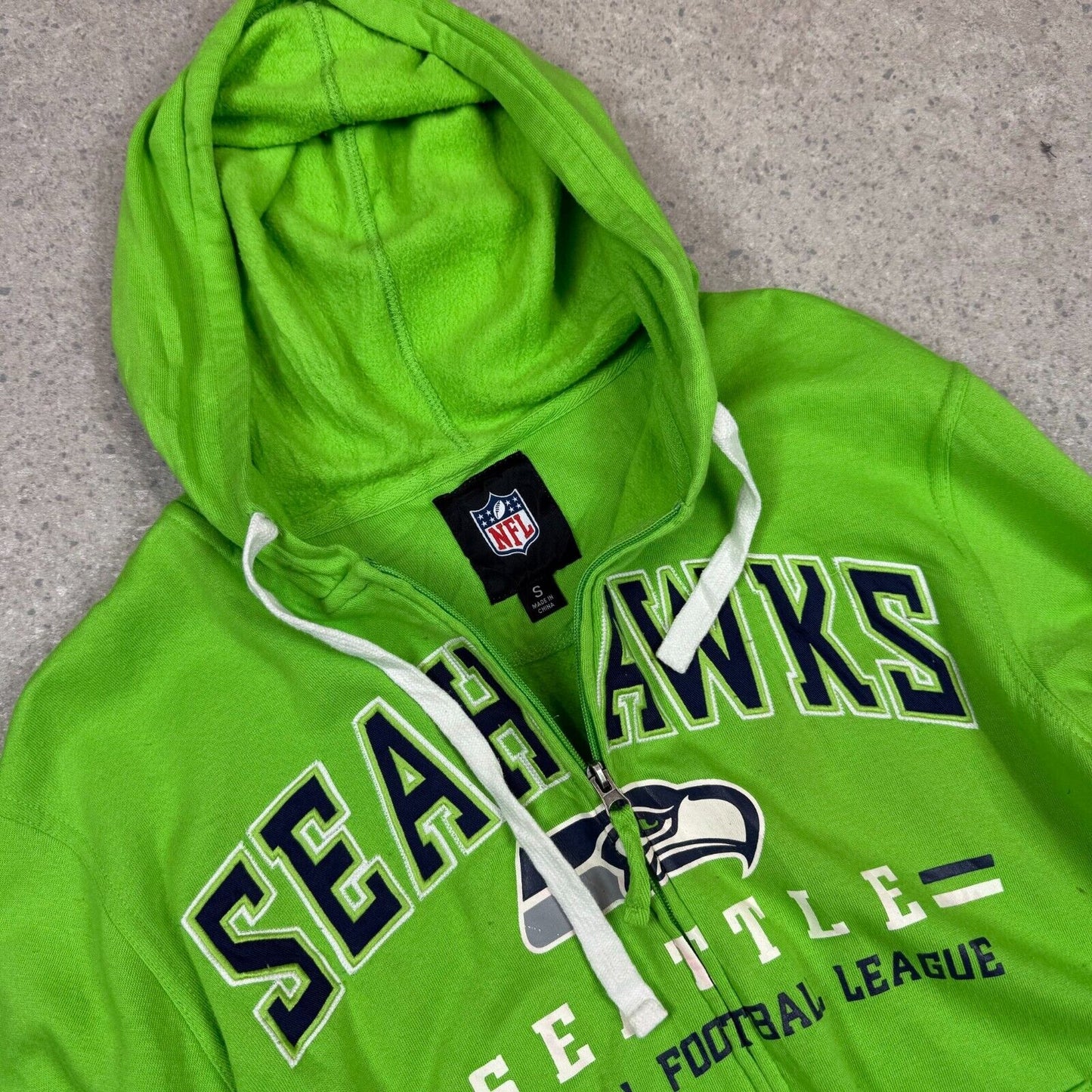 Seattle Seahawk’s Hoodie Small Lime Green