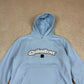 Quiksilver Hoodie Small Baby Blue Colourway  Embroidered Logo Hooded