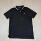 Napapijri Polo Shirt XL Black Embroidered Logo Short Sleeve