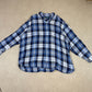 Ralph Lauren Flannel Shirt 4XL White Blue Colourway Button Down Long Sleeve
