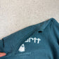 Carhartt Sweatshirt Small Full Embroidered Spellout Blue Colourway