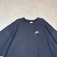 Nike Club Sweater 90s 2XL Black Colourway Made in USA Heavyweight
