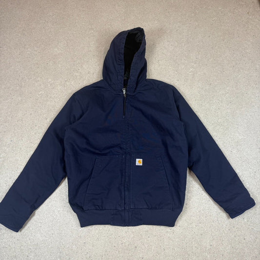 Carhartt Active Jacket Medium Navy Colourway Loose Fit Hooded