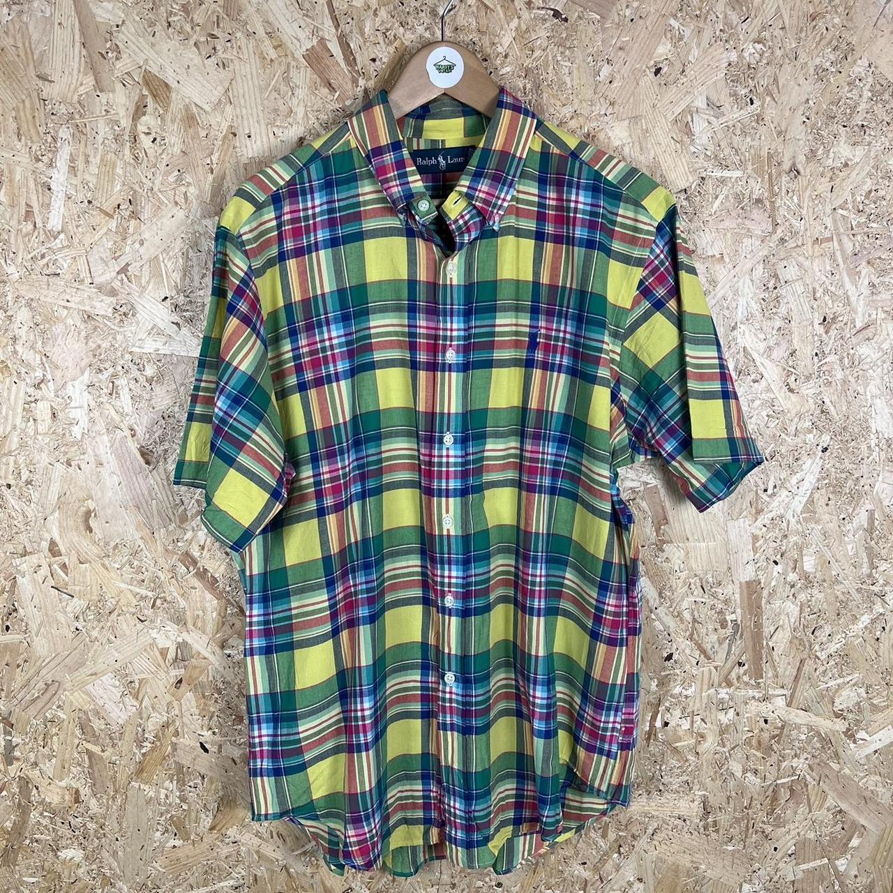 Ralph Lauren check short sleeve shirt large