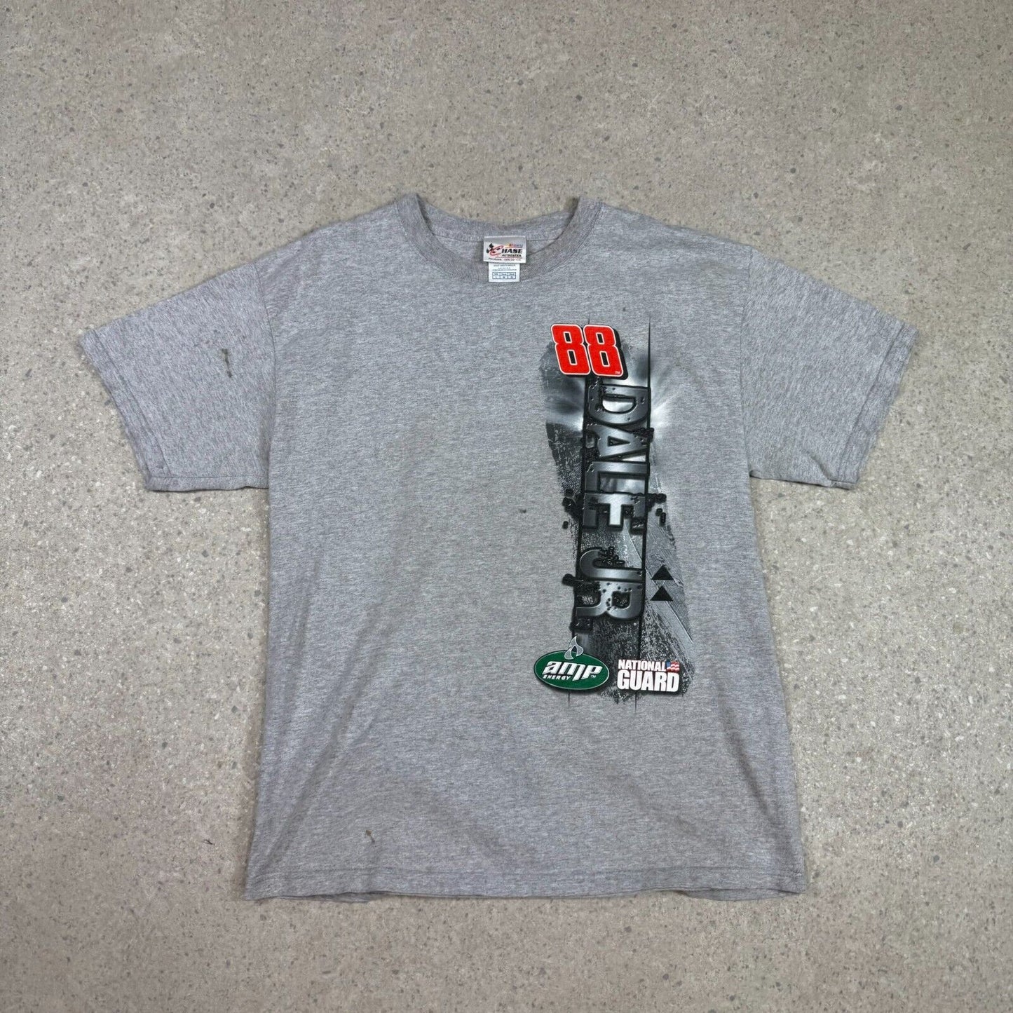 NASCAR's Chase Authentic T Shirt Large Grey Dale JR Graphic 2009