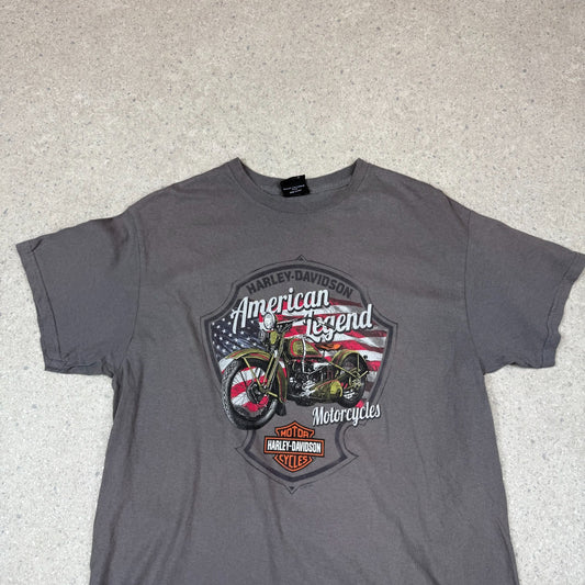 Harley Davidson T Shirt M / L Grey New York American Legend Graphic Tee