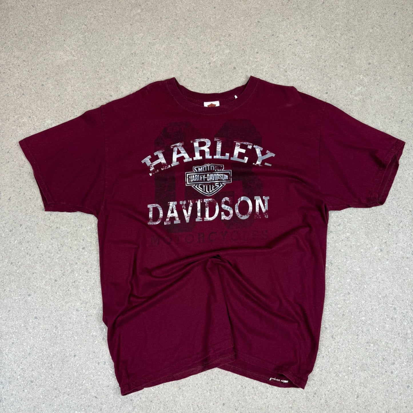 Harley Davidson T Shirt XL Burgundy Colourway ST Petersburg FL