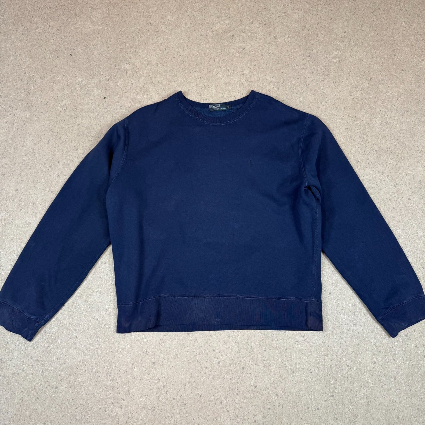 Ralph Lauren Sweatshirt XL Navy Colourway Embroidered Logo Heavyweight Sweater