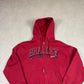 Champion Bradley University Hoodie Large Red Y2K