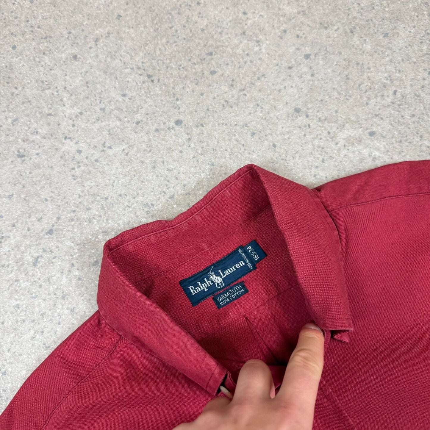 Ralph Lauren Shirt Burgundy Large 16.5” Neck