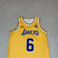 Nike LA Lakers NBA Jersey Small Yellow 6 James