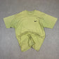 Vintage Nike T Shirt XL Neon Green Embroidered Logo Heavyweight 90s