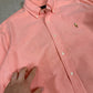 Ralph Lauren Shirt Large Peach Colourway Long Sleeve