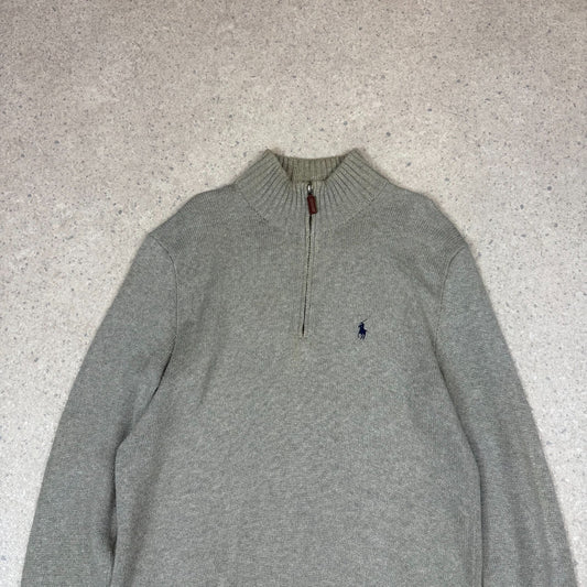 North Face Fleece 1/4 Zip Small Womens Khaki Colourway