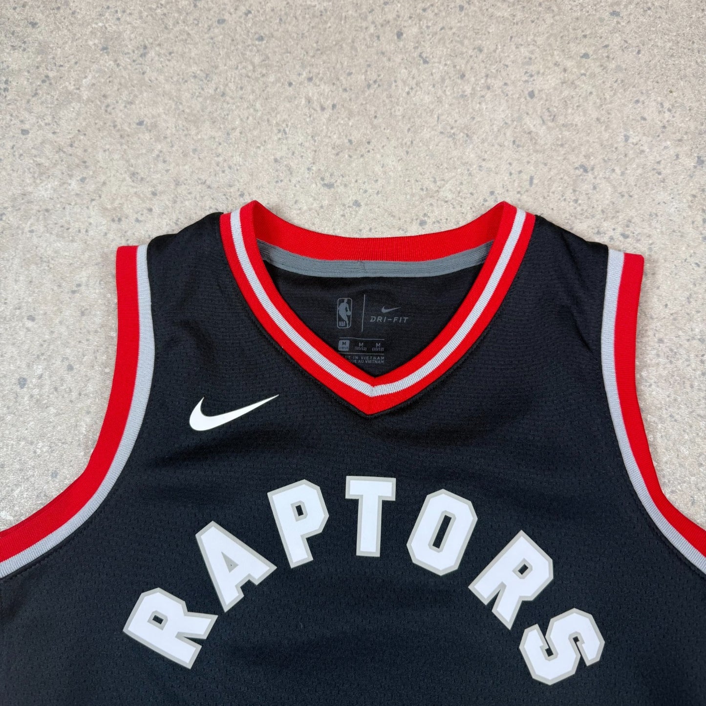 NBA Nike Jersey XS Black Red  Raptors Logo