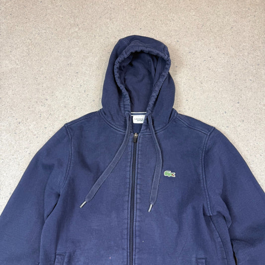 Lacoste Sport Hoodie Small Navy Full Zip Hooded