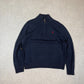 Ralph Lauren 1/4 Zip Jumper Large Navy Colourway Embroidered Logo