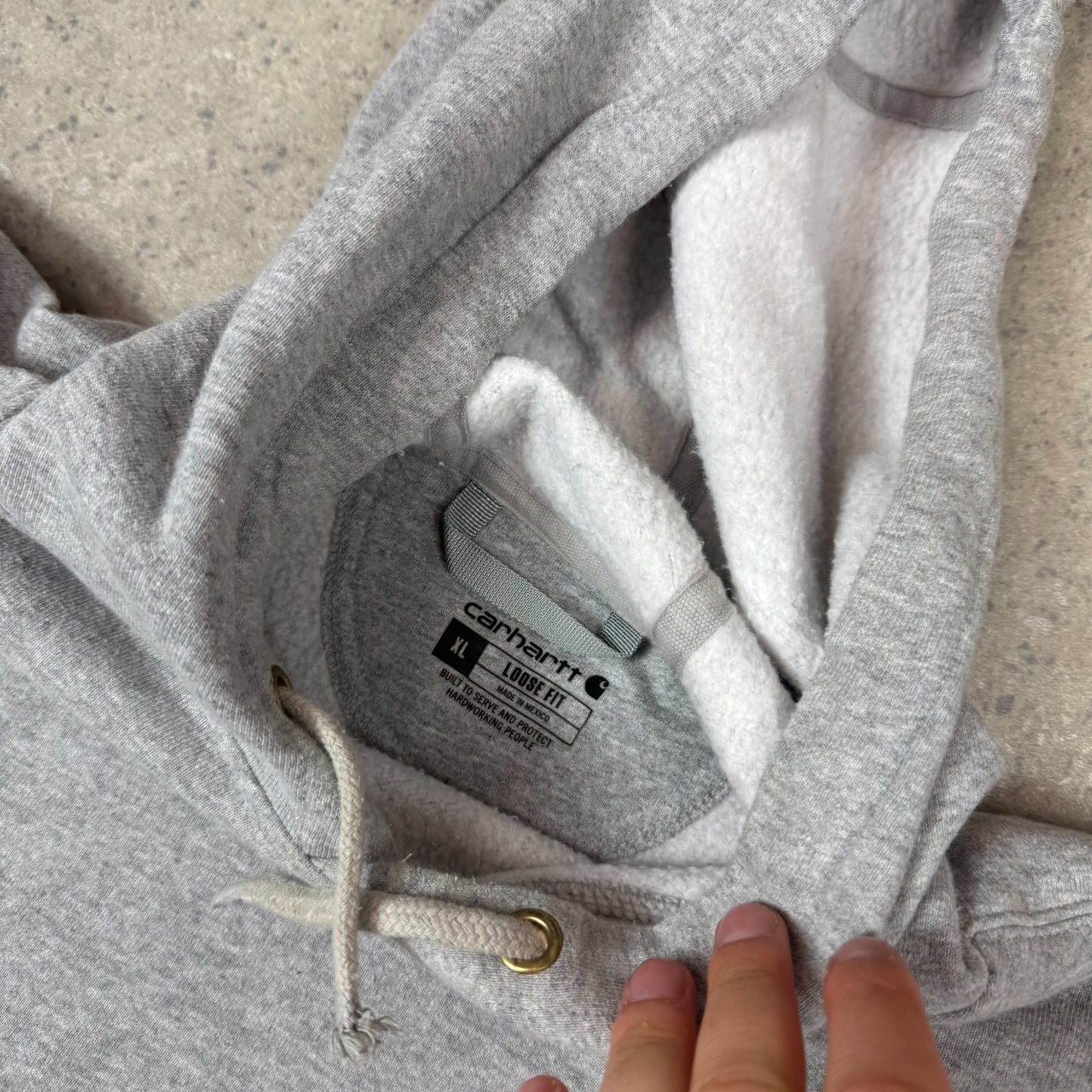 Carhartt Hoodie XL Loose Fit Grey Colourway Heavyweight Hooded