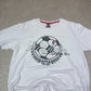 AC Milan T Shirt Large White Retro Milan Official Short Sleeve