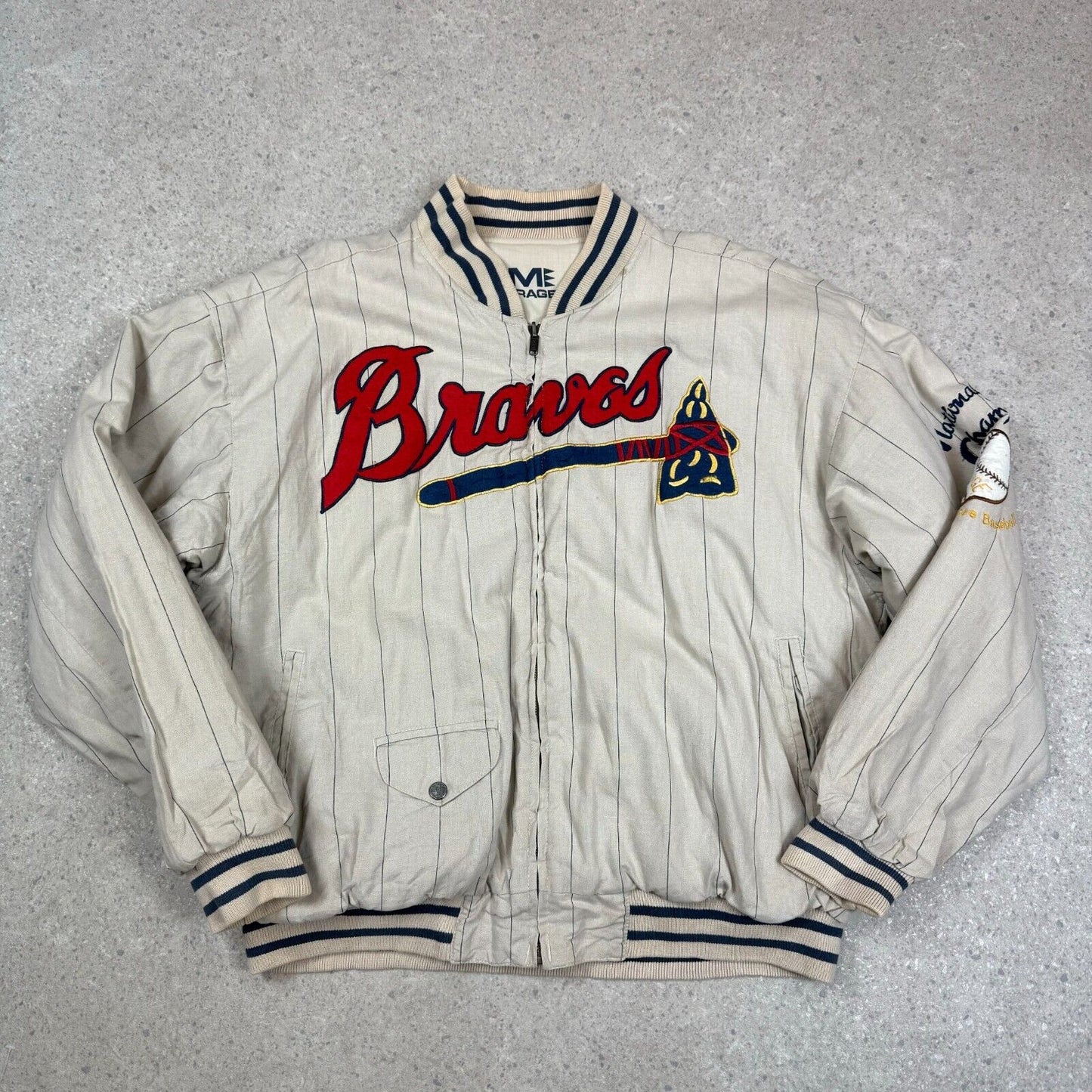 Atlanta Braves MLB Mirage Jacket S/M Atlanta 1991