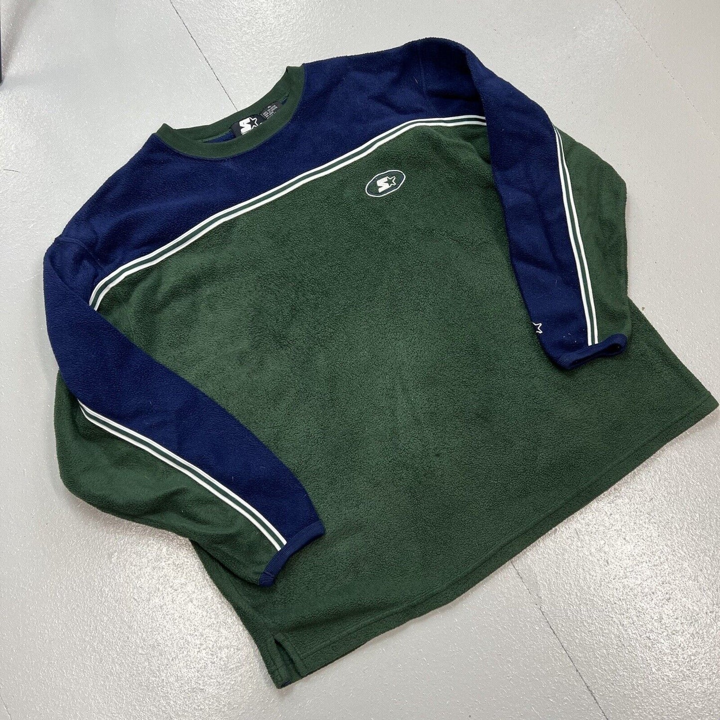 Starter Fleece Sweatshirt, Retro, Mens, XL