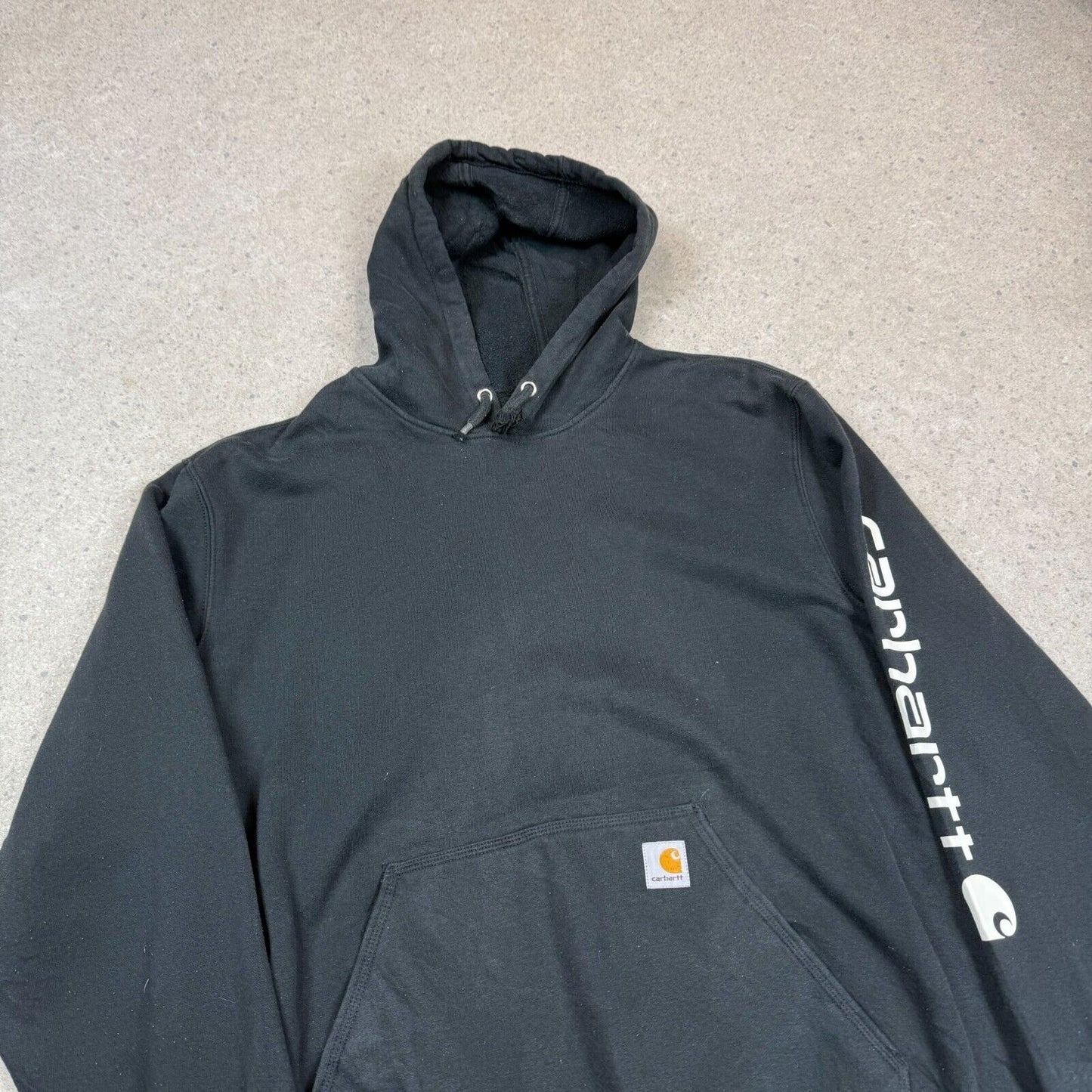 Carhartt Black Hoodie XL Spellout