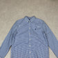 Ralph Lauren Shirt Small Embroidered Logo Blue Check