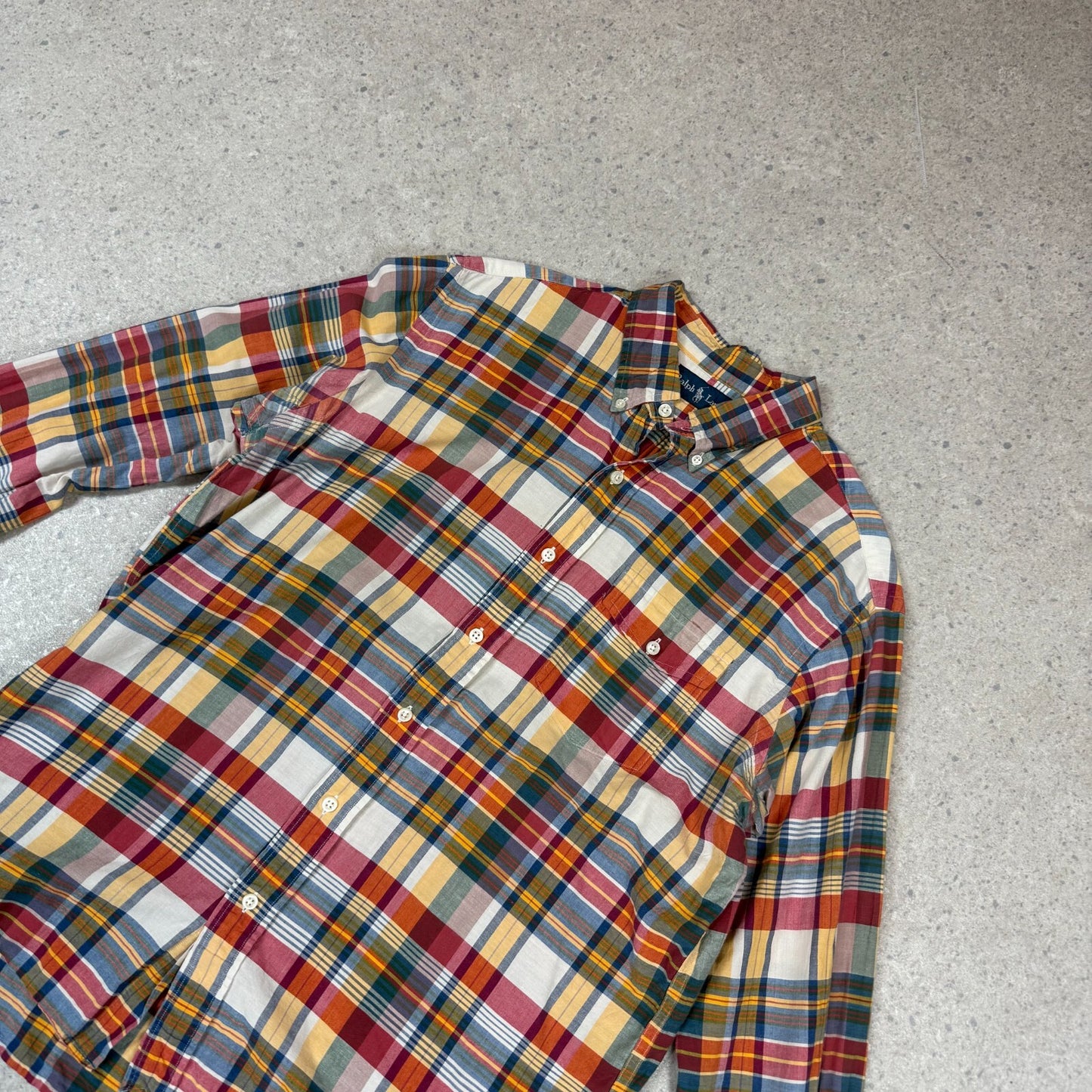 Ralph Lauren Check Shirt Large Multicoloured Check Long Sleeve