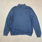 Ralph Lauren 1/4 Zip Sweater Large Blue Colourway