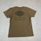 Harley Davidson Museum T Shirt XS Small Brown Colourway Milwaukee Vintage