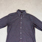 Ralph Lauren Shirt 14.5” Check Long Sleeve Navy Blue Red