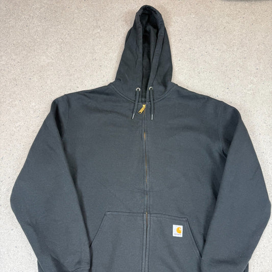 Carhartt Zip Up Hoodie XL Loose Fit Black Colourway Hooded
