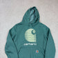 Carhartt Rain Defender Hoodie Small Green