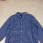 Ralph Lauren Shirt XXL Blue Check 18” Neck Button Down