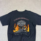 Harley Davidson T Shirt Medium Black Ride To Live 2000s