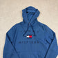 Tommy Hilfiger Hoodie Small Blue Embroidered Logo