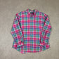 Ralph Lauren Check Shirt XL Pink Colourway Embroidered Logo Button Down