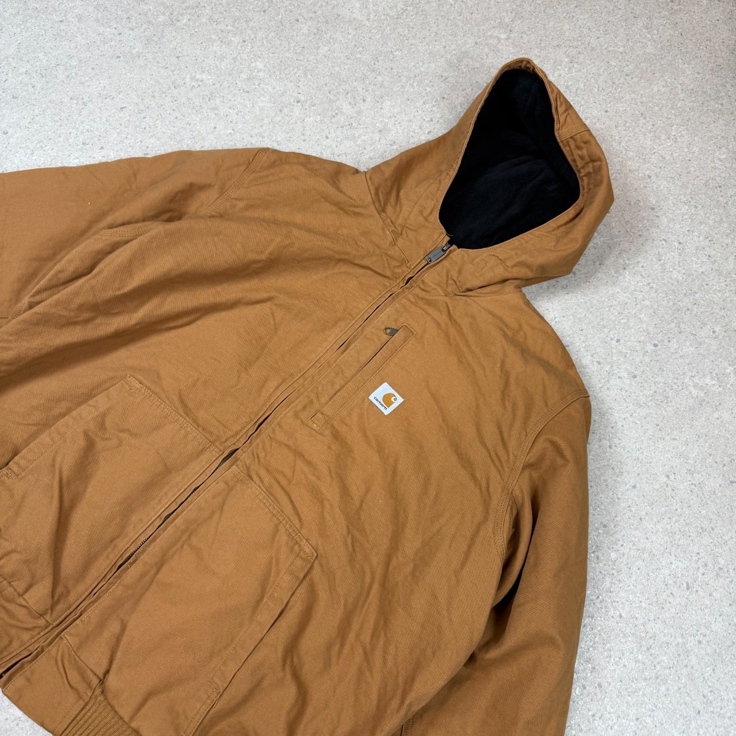 Carhartt Active Jacket 2XL Fleece Lined Hoodie Hooded Full Zip