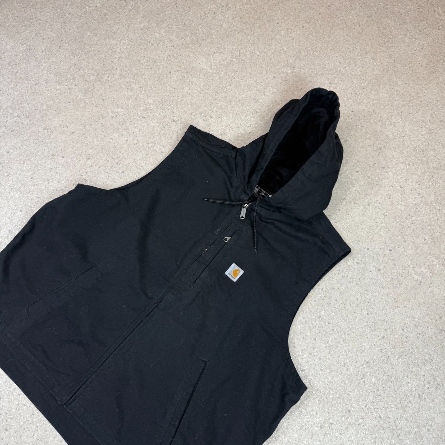 Carhartt Hooded Vest XLBlack Colourway Full Zip